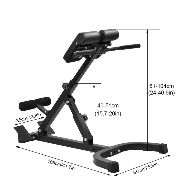 Adjustable Roman Chair for Home Gym