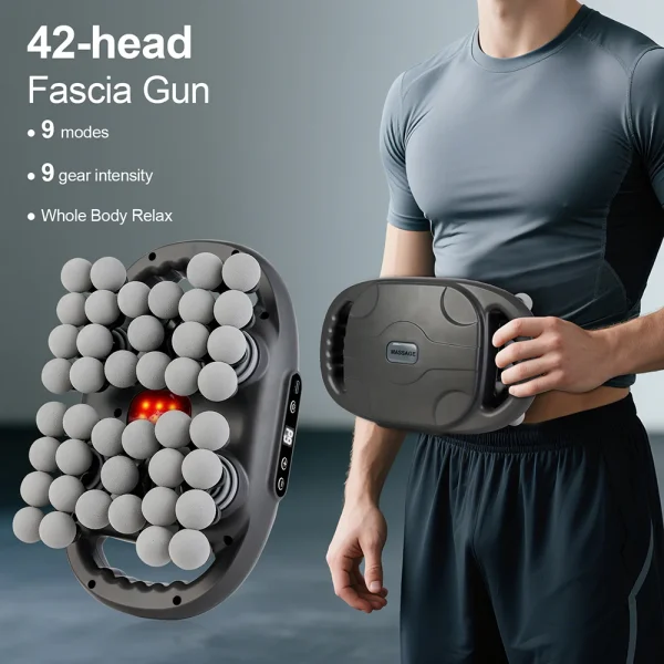 42 Heads Fascia Gun Wireless Vibration Body Massage
